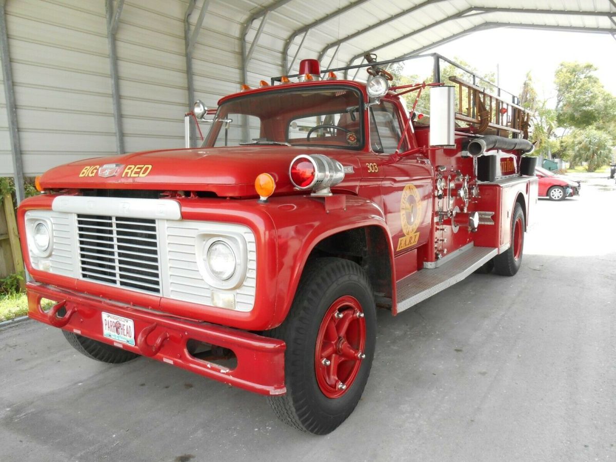 1962 ford f-800 american la france firetruck