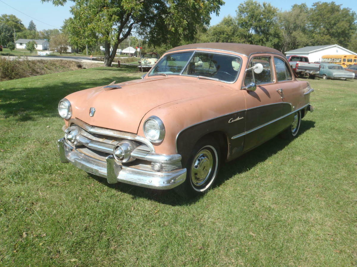 1951 ford crestliner 2 door 51 shoebox iowa project car complete rod custom