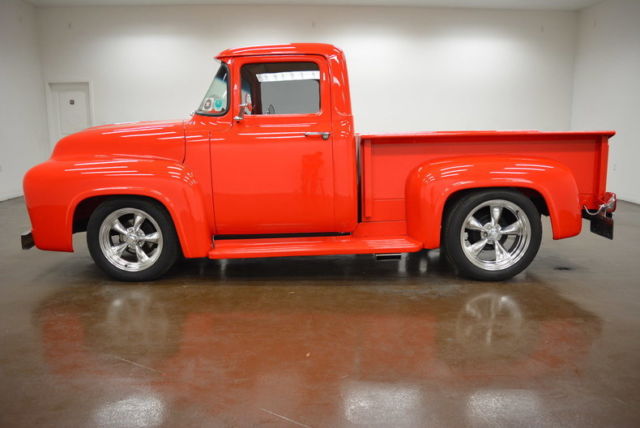 1956 ford f-100 2396 miles red pickup truck 351 windsor v8 aod automatic overdr
