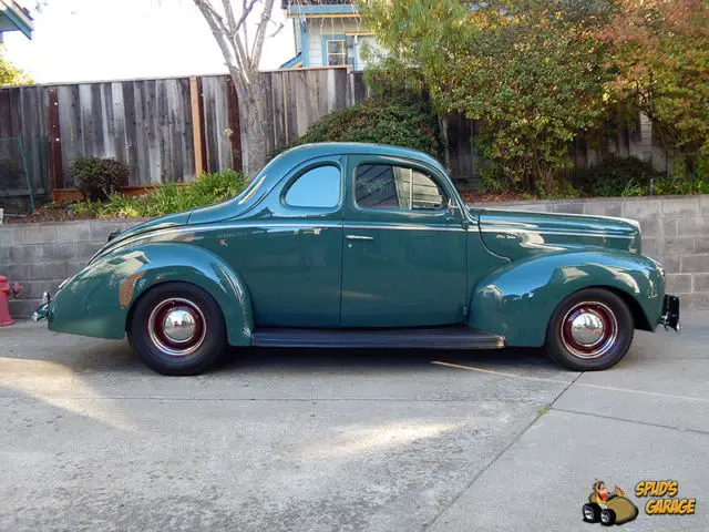 1940 ford deluxe coupe traditional resto-rod 350 350 ford 8" a/c leather ipod cd