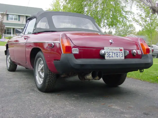 1976 mg mgb convertible cali barn find now in wi no reserve sports car