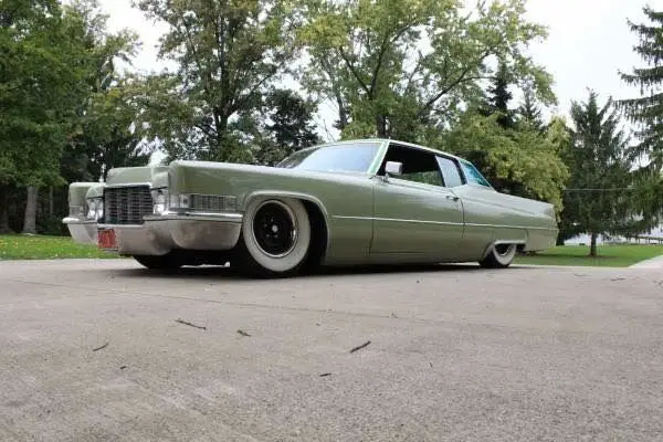 1969 cadillac coupe deville rat rod bagged low rider bagged