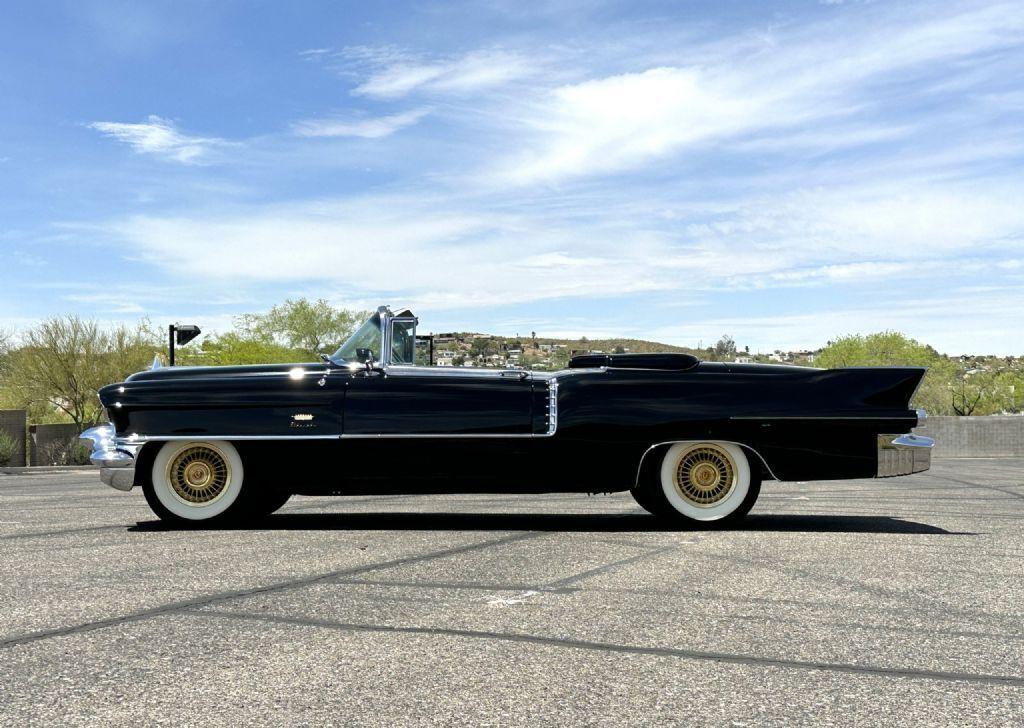1956 cadillac eldorado black convertible coupe