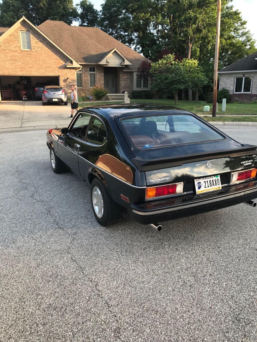 1976 mercury capri hatchback black rwd manual