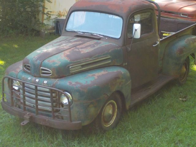 1950 ford f1 pickup, short bed, factory grill guard