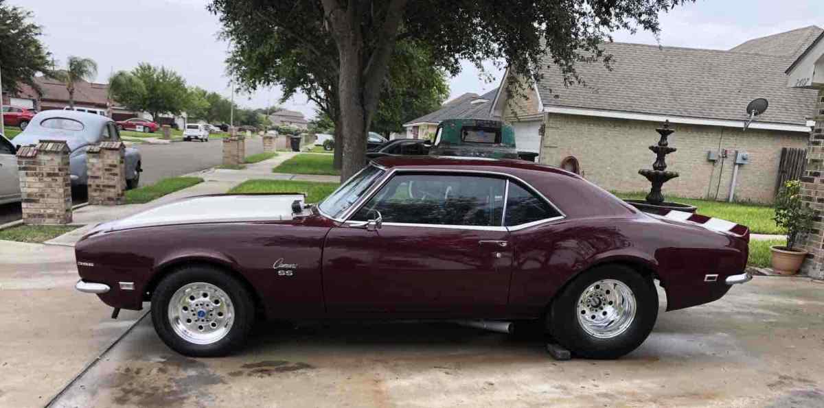 1968 chevrolet camaro ss sportscar red rwd automatic ss