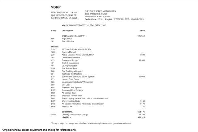 2024 mercedes-benz glb 250 4matic
