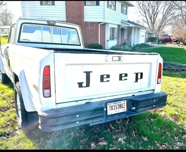1985 jeep jeep truck pickup white 4wd automatic j20
