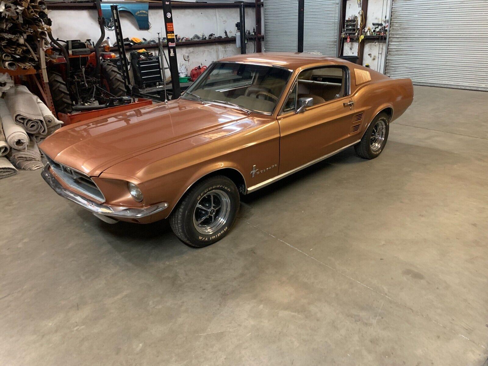 1967 ford mustang 289 motor automatic trans burnt amber with saddle interior