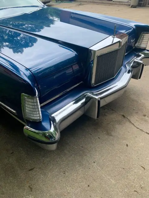 1974 lincoln mark iv coupe blue rwd automatic