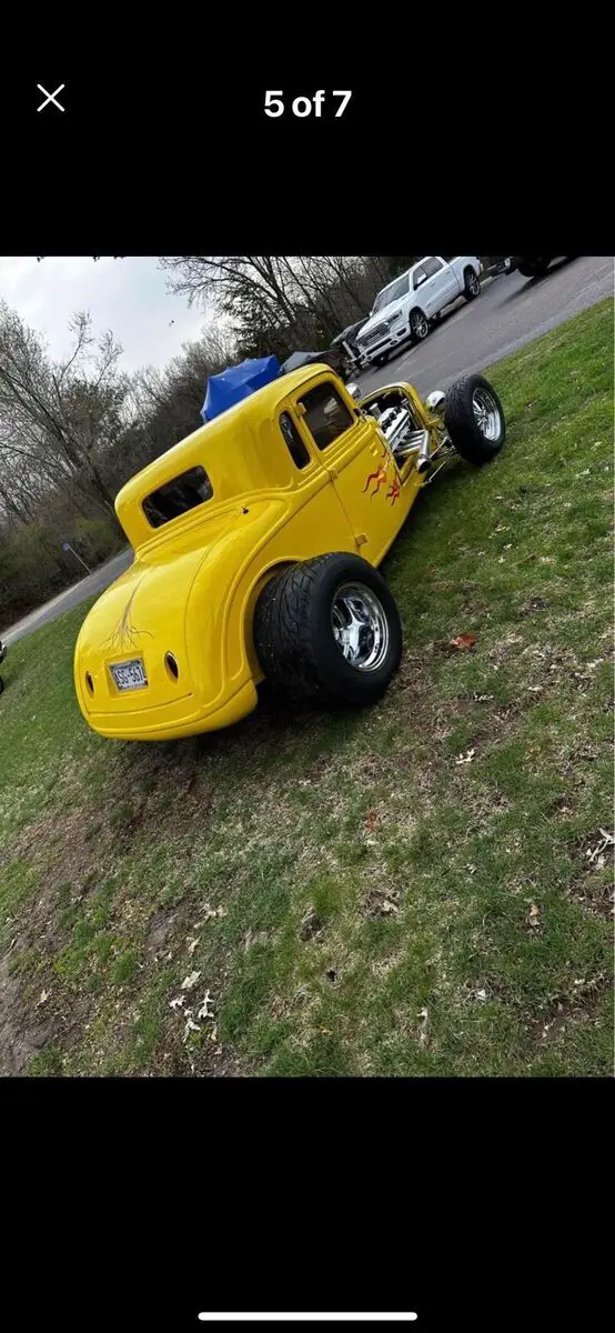 1933 plymouth model pd coupe yellow rwd manual 2dr coupe