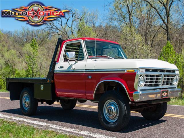 1976 ford f250 4x4 pickup, new flatbed