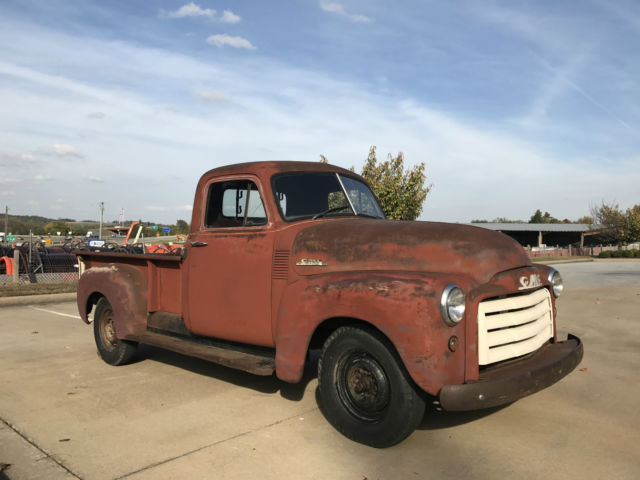 1952 gmc 100 truck chevy 1/2 ton 4 spd numbers matching no reserve!!!