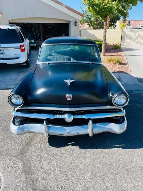 1953 ford customline coupe black crown victoria tudor 239 flathead v8 flat black