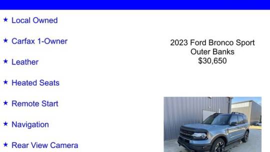 2023 Ford Bronco Sport