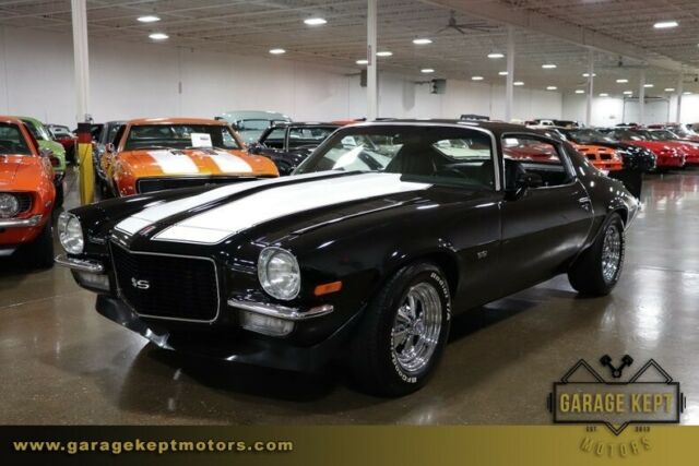 1971 chevrolet camaro ss/rs black coupe 350 v8 98407 miles