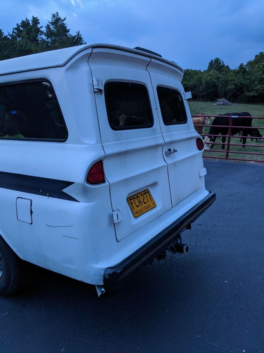 1965 chevrolet suburban van white rwd automatic