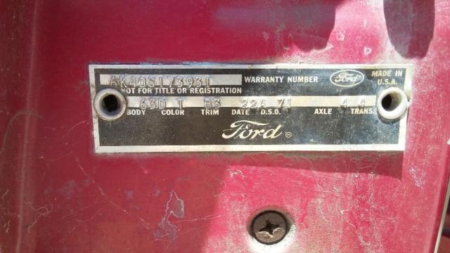 66 ford fairlane gta s code and 66 fairlane 4dr parts car