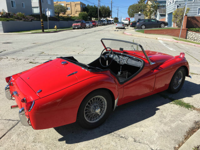 1957 triumph tr3 roadster frame off rotisserie nut and bolt restoration