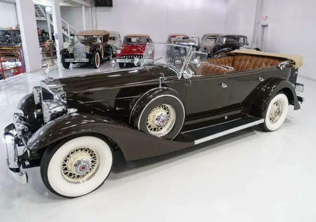 restored antique 1933 packard model 1004 super eight touring | well optioned
