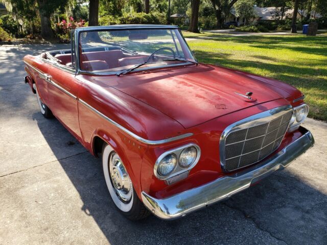 1962 studebaker daytona convertible red rwd manual