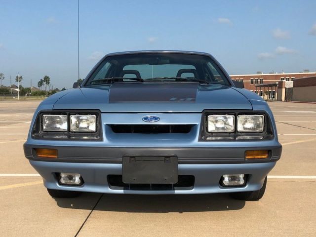 1985 mustang gt 5.0 5 speed 29 k original mile survivor in light regatta blue
