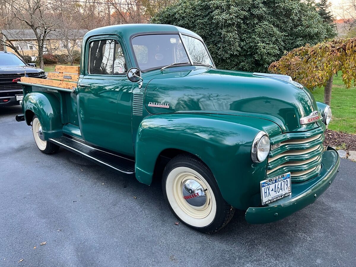 1953 chevrolet pickup green rwd automatic