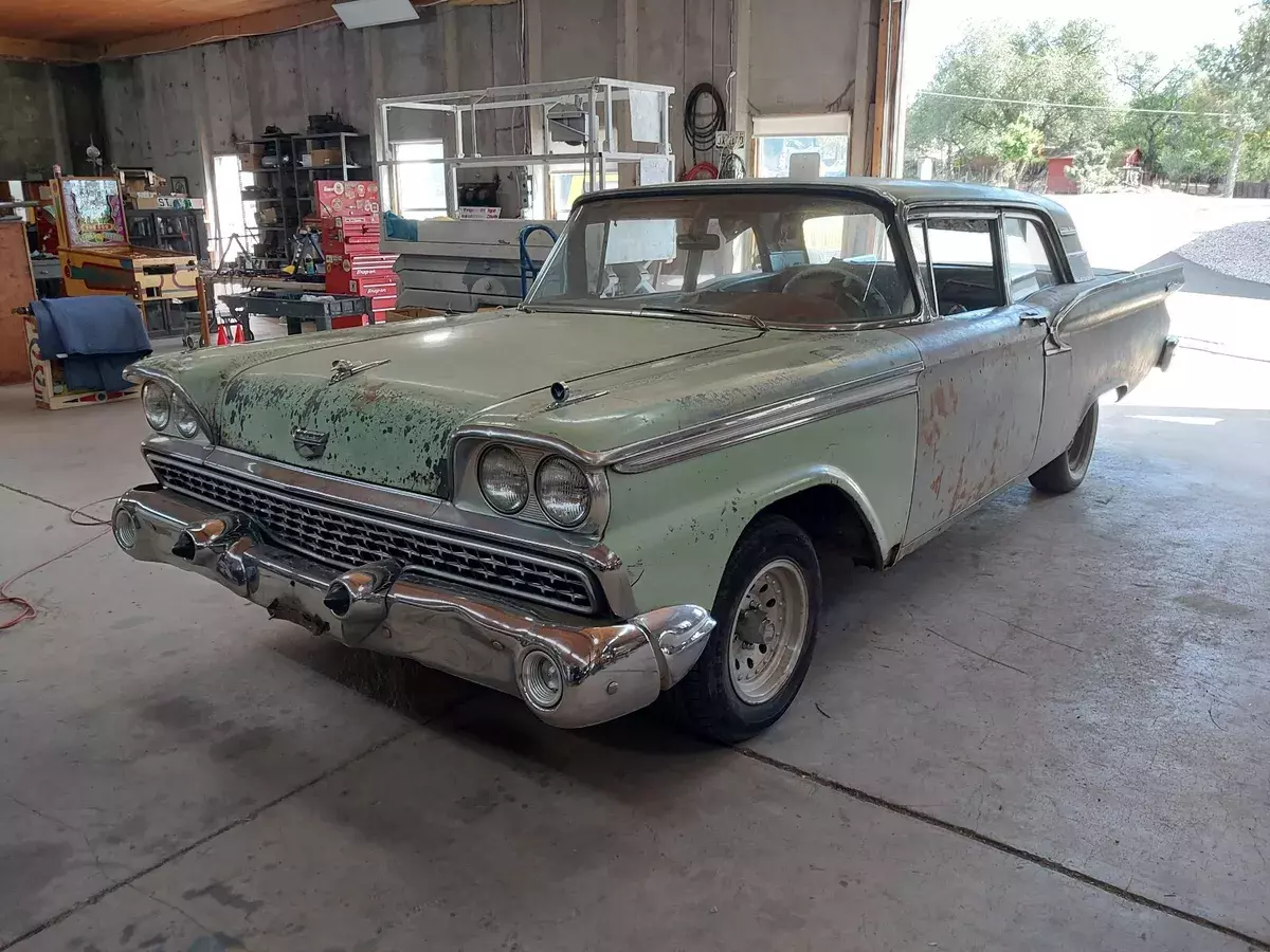 1959 ford galaxie green