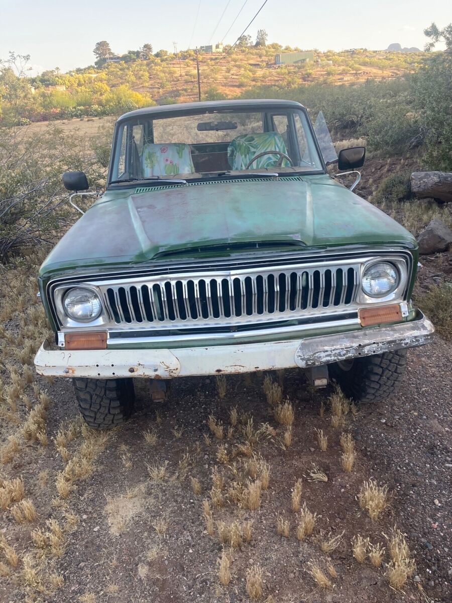 1977 jeep cherokee suv green 4wd manual base