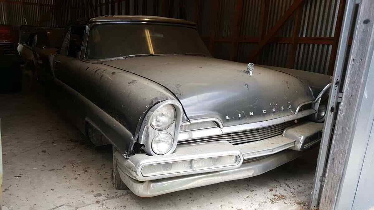 1957 lincoln premiere convertible barn find