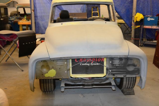 1956 ford f100-custom project-coyote engine, 5 speed manual trans-f&r ind susp