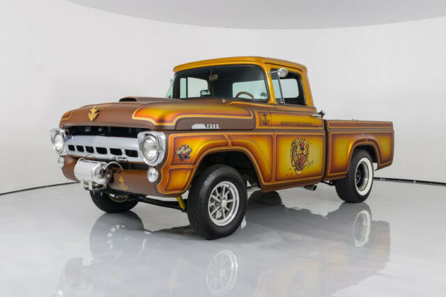 1957 ford f100 custom sailer jerry gasser 383 v8 174 miles on build