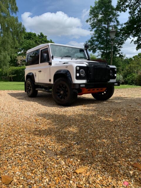 land rover defender d90 * 1993 * 200 tdi * pearl white * rebuilt