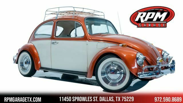 1968 volkswagen beetle restomod 47680 miles orange coupe 4 manual