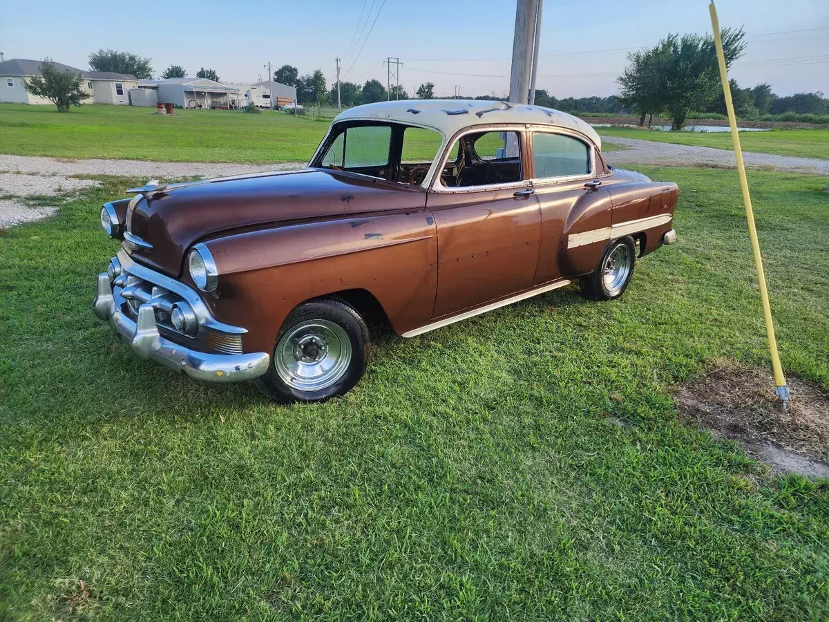 1953 chevrolet bel air sedan brown
