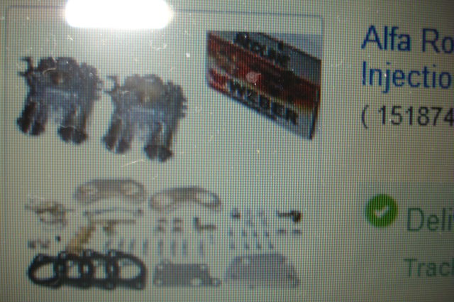 alfa romeo webers dual 40 dcoe carburetor kit to replace spica innezione!