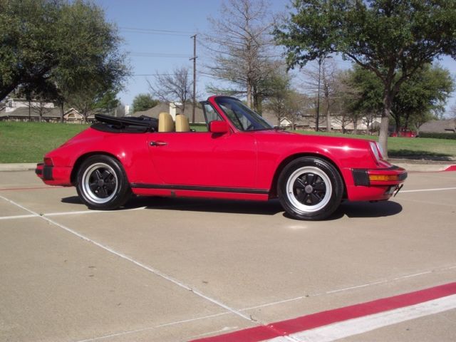 1988 porsche 911 cabriolet - one owner - documented low miles