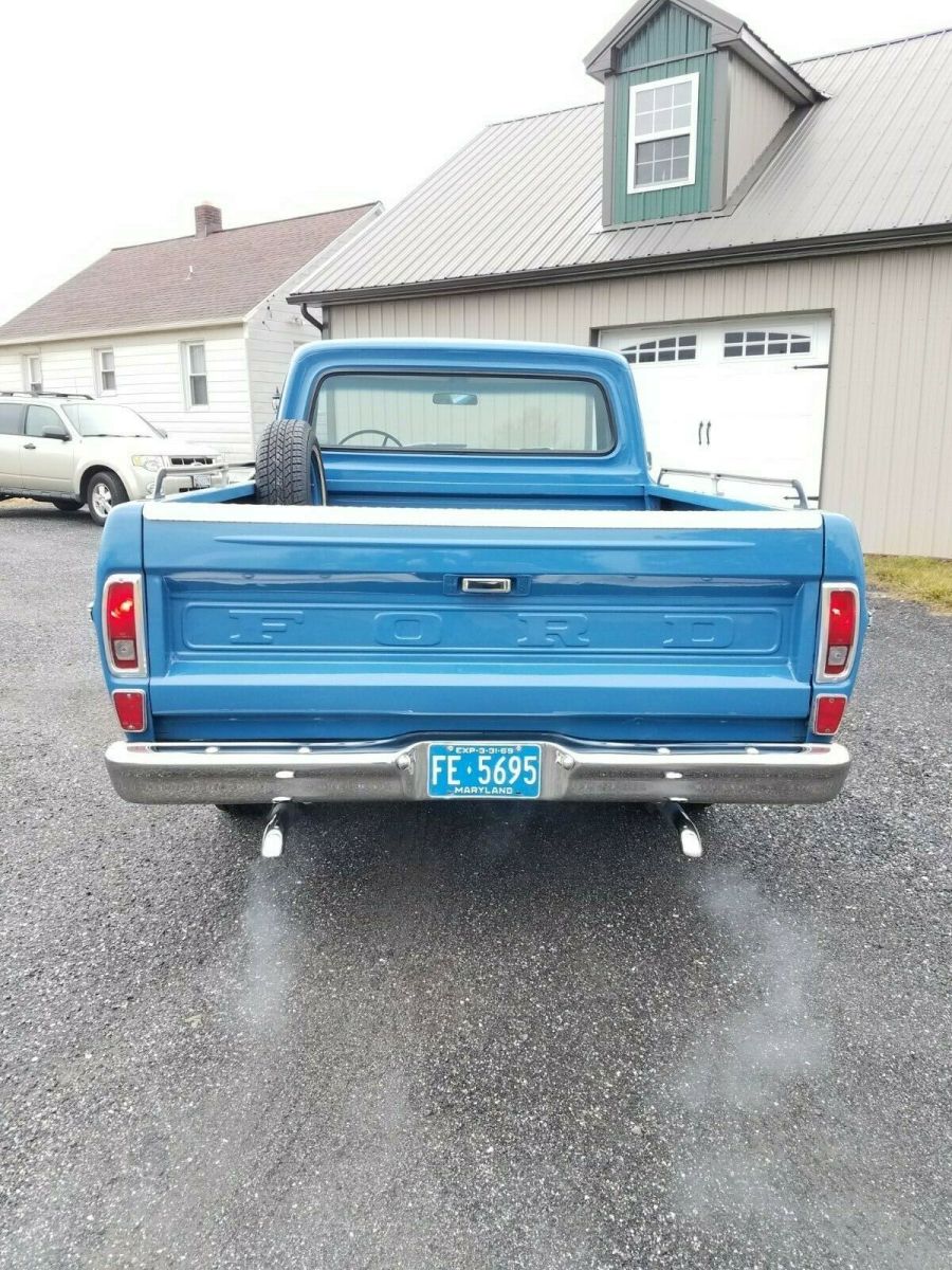 1969 f-100 short bed pickup 2wd 360 v-8 engine with c-6 automatic transmission