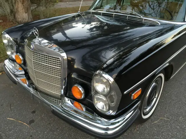 1972 mercedes benz 300sel 4,5 w109, black (factory paint), ext.records, becker *