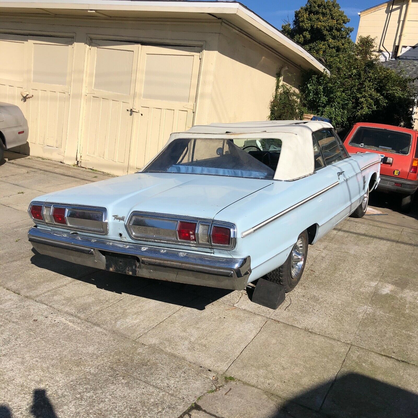 1966 plymouth fury # convertible, rare mopar in california 383 engine!