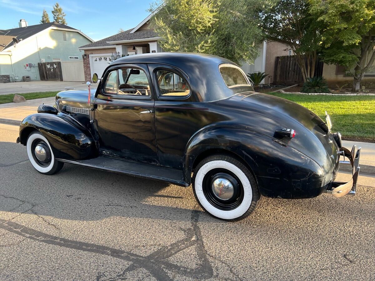 1939 chevrolet master 85 black rwd manual