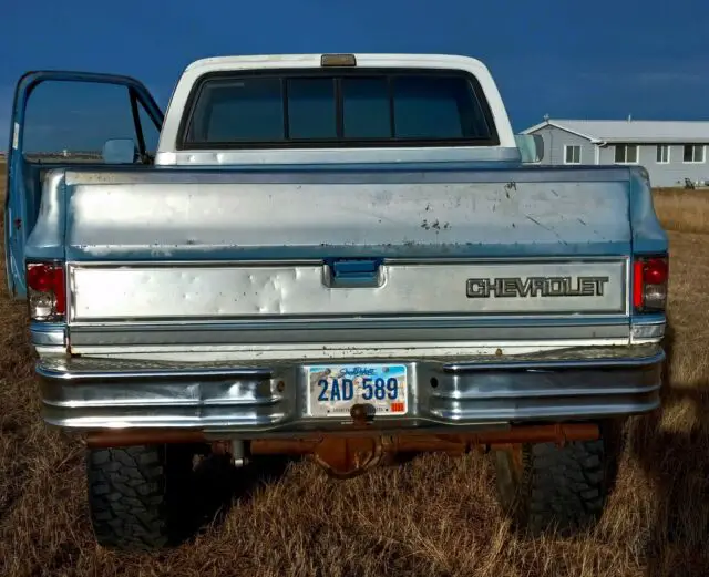 1983 chevrolet k10 pickup blue 4wd manual