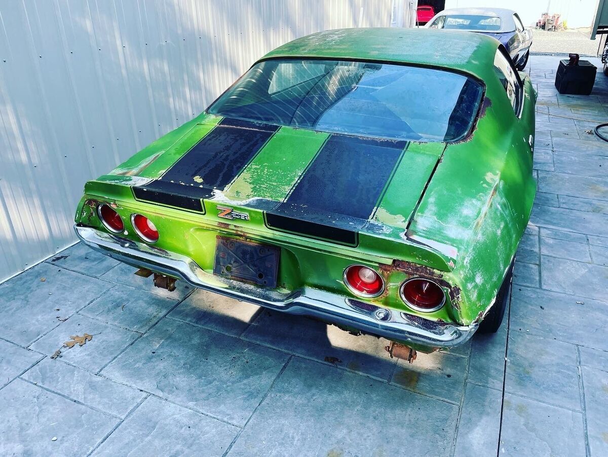 1970 chevrolet camaro ss coupe green rwd automatic super sport