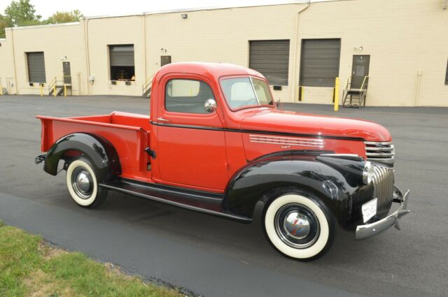 chevy pick up step side 6 cyl nice truck