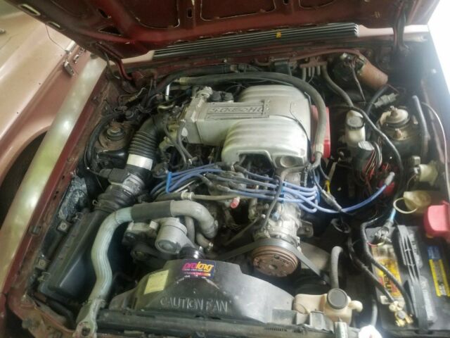 1987 ford mustang ssp ex - police car 5.0 sedan 302 notch back