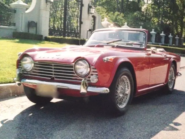 1966 triumph tr4a w/irs 4 cylinder w/su carbs - 35,920 original miles