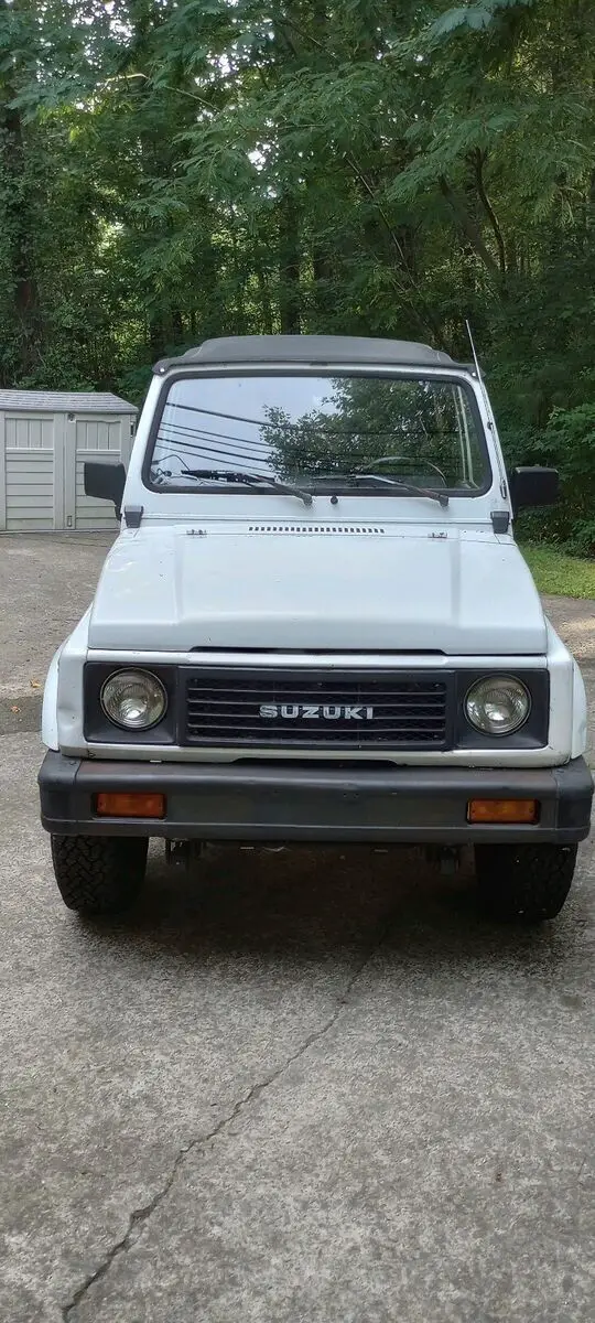 1991 suzuki samurai convertible white rwd manual ja