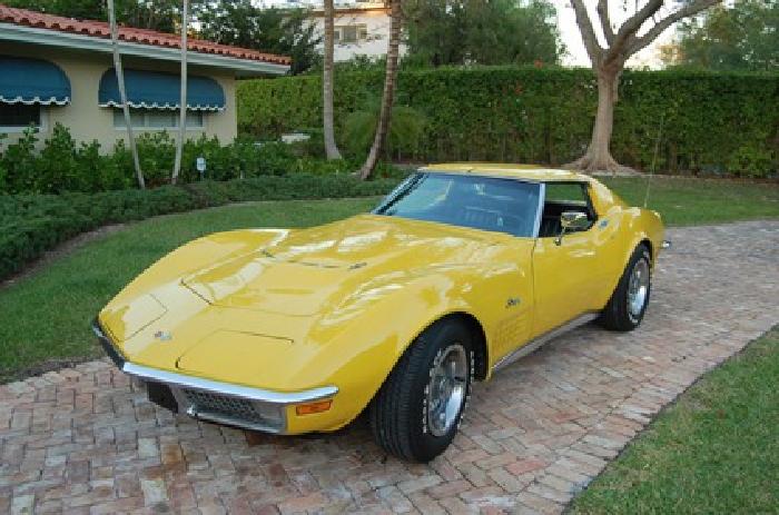 obo 1971 corvette coupe 454/365hp in miami, fl