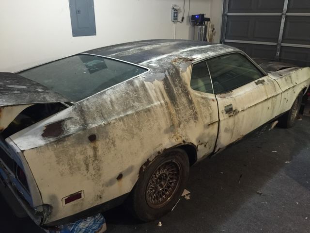 1971 ford mustang fastback project car w/ ac 351 and automatic