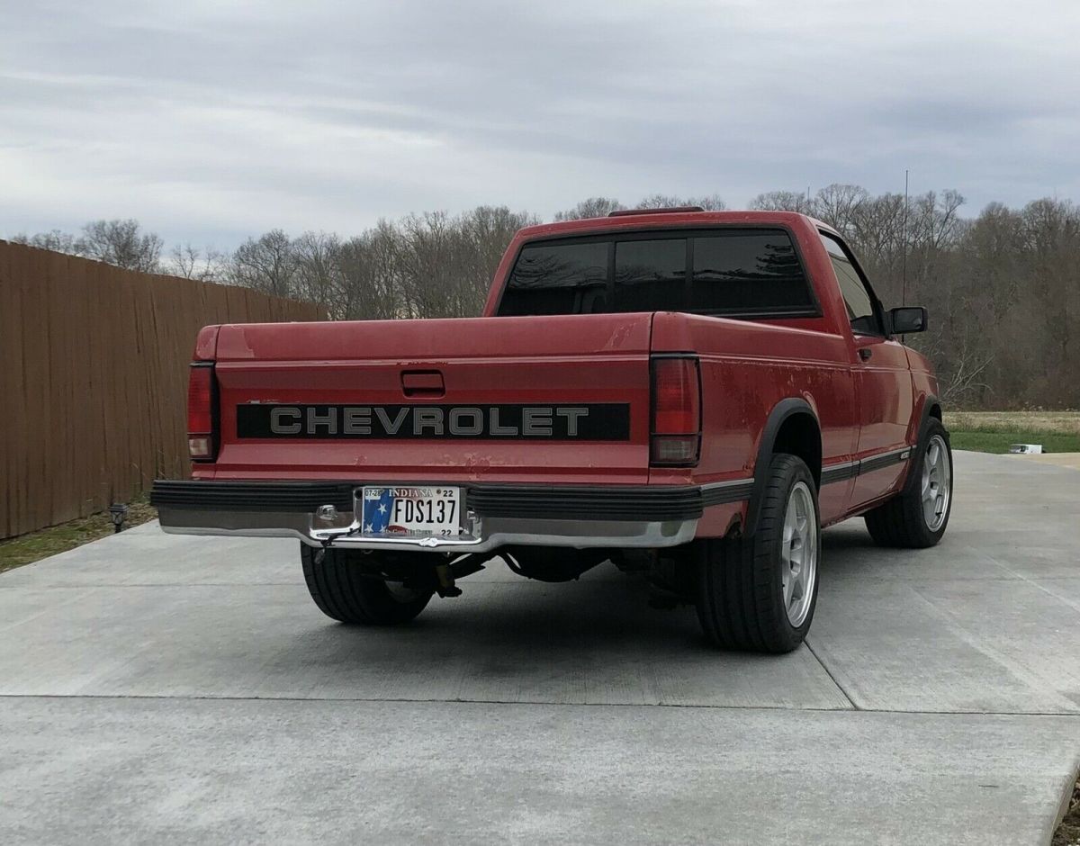 1991 chevrolet s10 pickup red rwd automatic s10